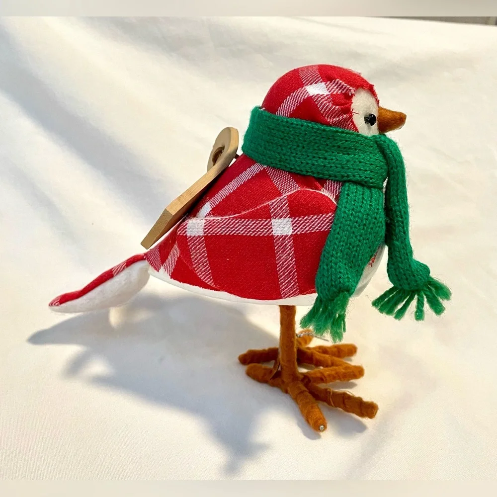 *EUC* TARGET Spritz Featherly Friends **TOBY ~ 2018** Scarf Wearing Bird w/Sled